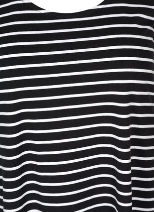 Kjole, Black W. white stripe, Packshot image number 2