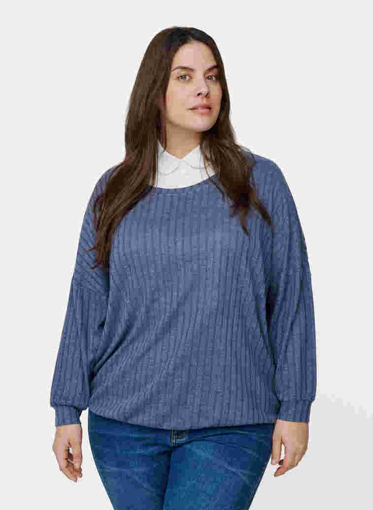 Løs skjortekrage i bomull, Bright White, Model