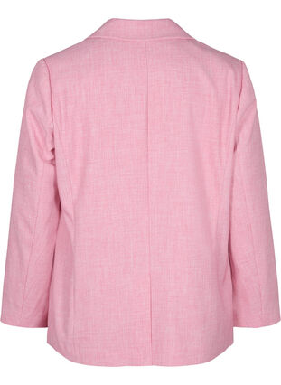 Melert blazer med knappelukking, Rosebloom, Packshot image number 1
