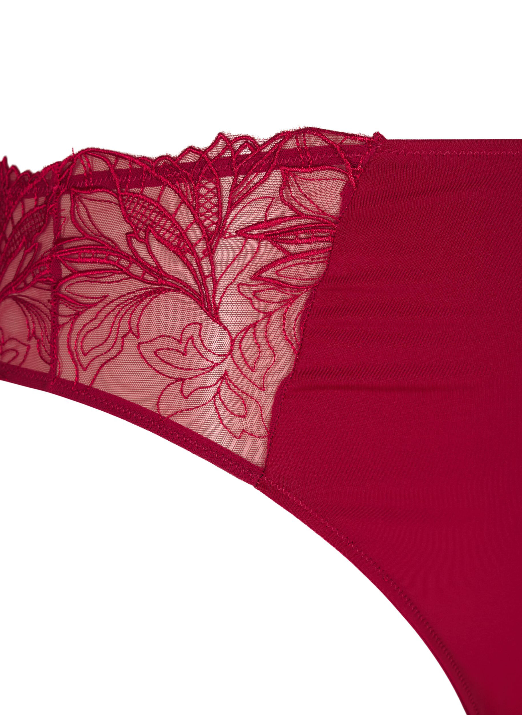 ZizziMikrofiberstring med blonde, R&oslash;d, Packshot image number 3