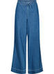 Jeans med vide ben og striper, Bl&aring;, Packshot image number 0