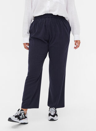 Stripete bukser med lommer, Night Sky, Model image number 2