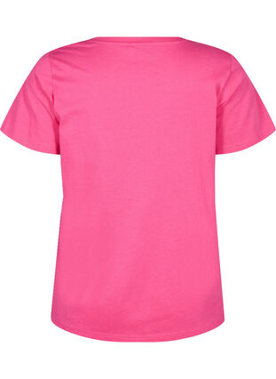 Zizzi Bomulls-t-skjorte med motiv, Raspb. w. Strawberry, Packshot image number 1