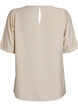Viskose bluse med 1/2 ermer, Beige, Packshot image number 1