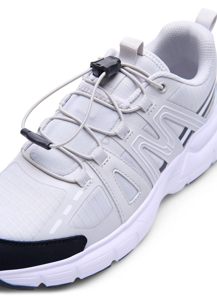 Wide fit - Sneakers med elastiske lisser, Vapor Blue, Packshot image number 3