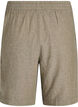 H&oslash;ymidjede shorts i lin og viskose, Gr&oslash;nn, Packshot image number 1