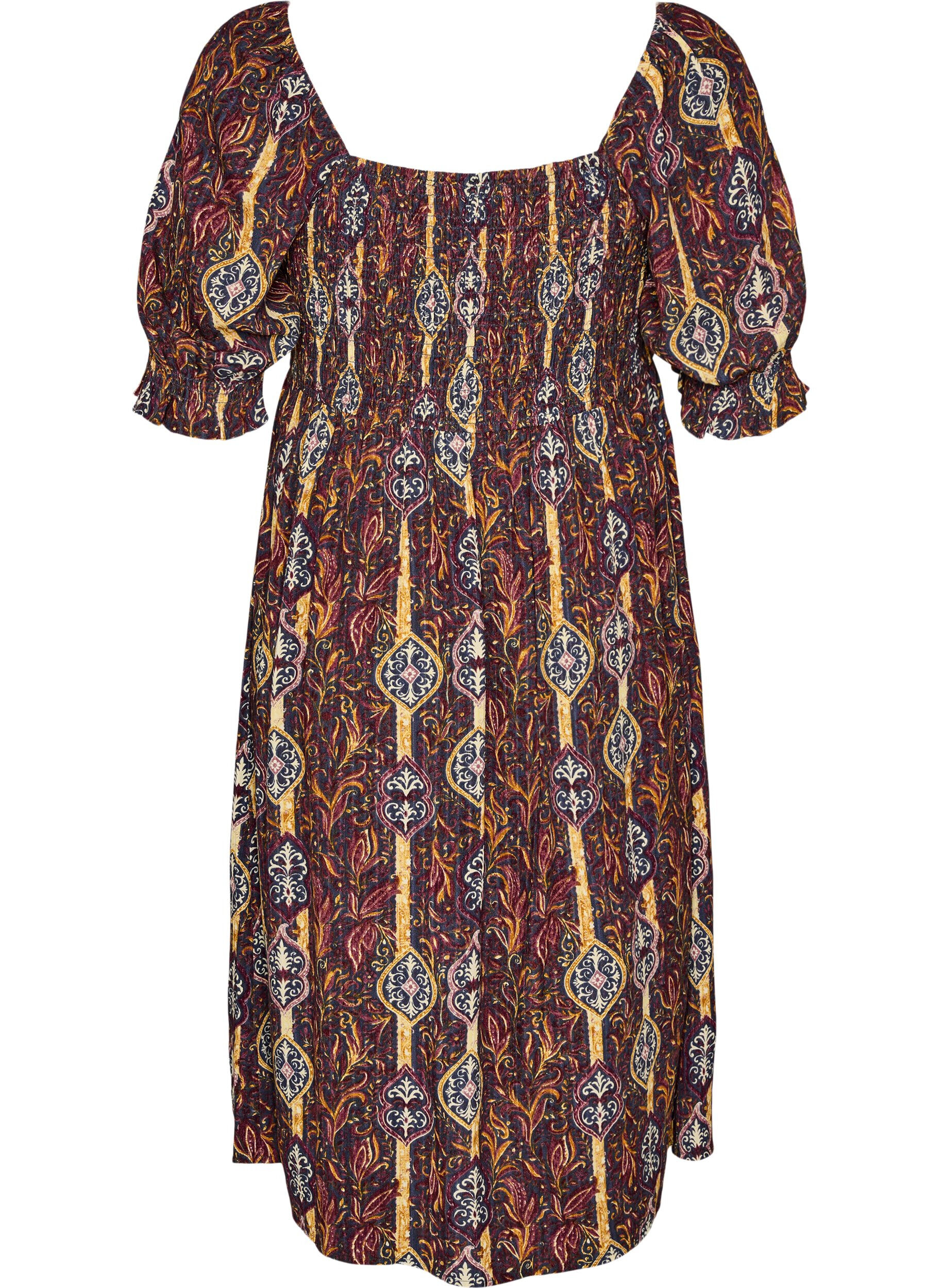 ZizziSommerkjole i viskose med paisley-trykk, Lilla, Packshot image number 1