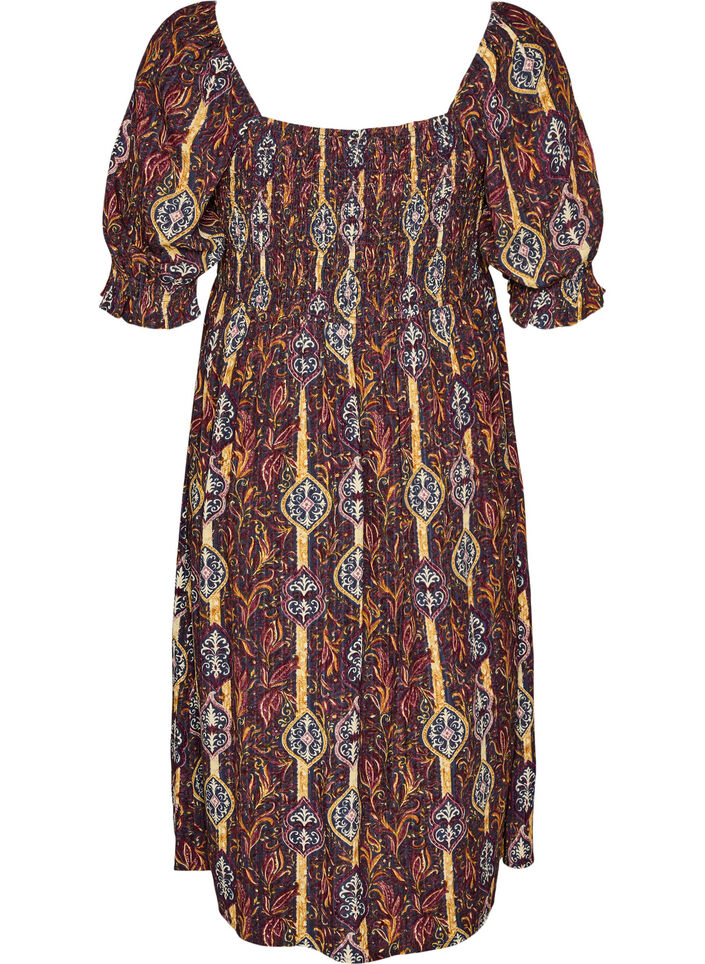 Sommerkjole i viskose med paisley-trykk, Lilla, Packshot image number 1
