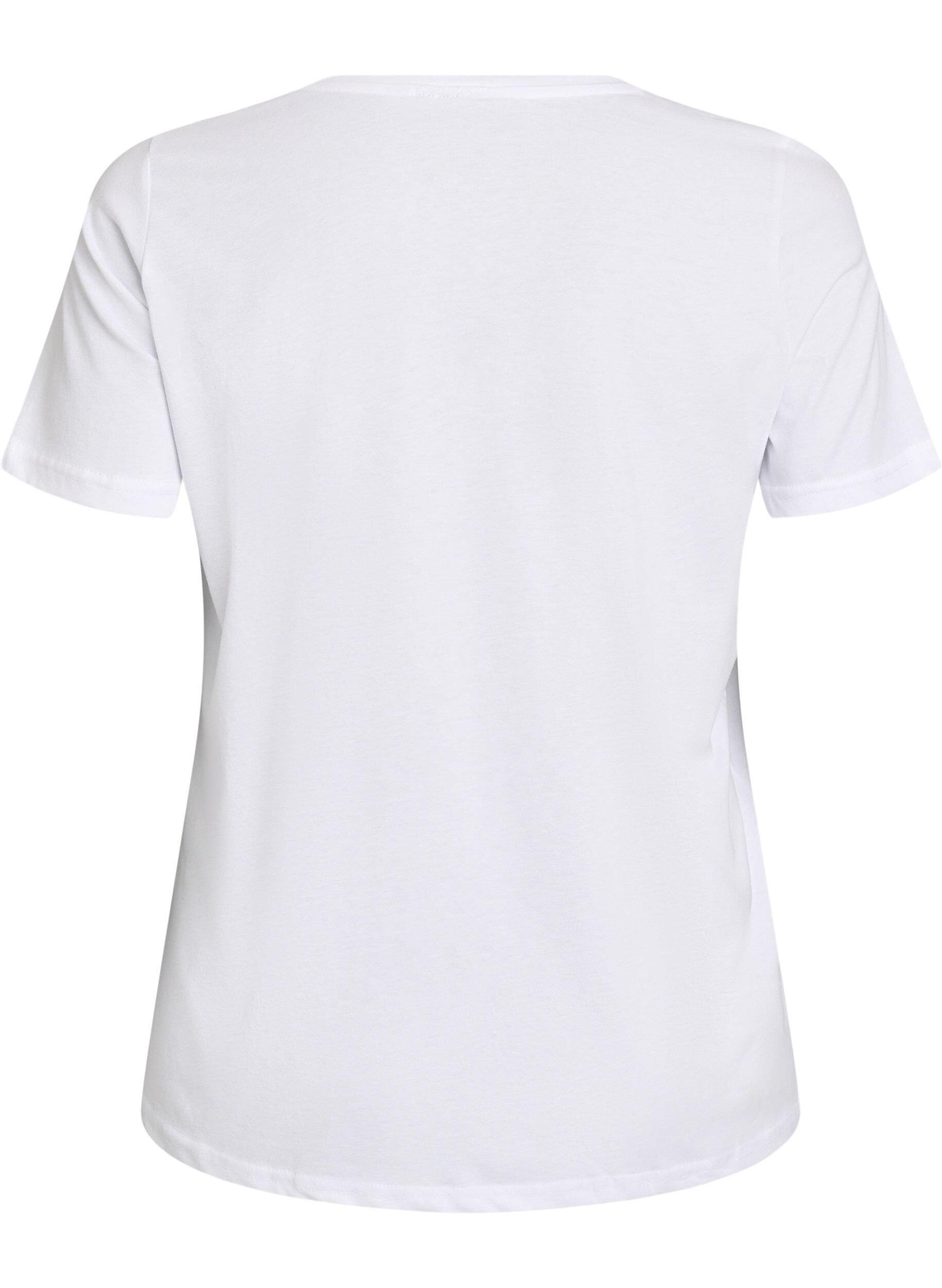 ZizziT-skjorte med trykk, Hvit, Packshot image number 1