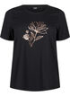 FLASH - T-skjorte med motiv, Black R. Gold Flower, Packshot image number 0