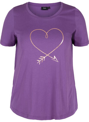 Kortermet t-skjorte med print, Majesty/R.G. Heart, Packshot image number 0
