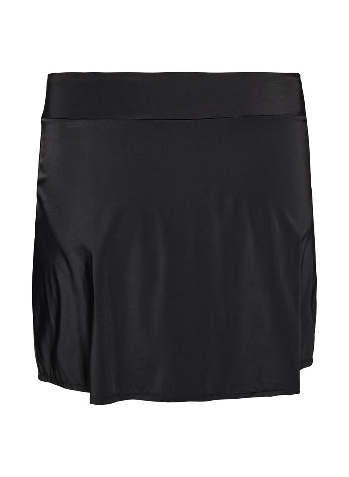 Bikinitruse med brief og omslagseffekt, Svart, Packshot image number 1