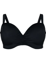 Bikinioverdel med vatterte skåler, Black