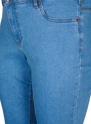 Smal passform Emily jeans med perler, Light Blue, Packshot image number 2
