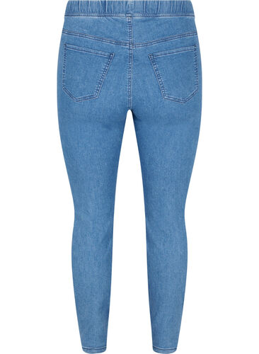 Jeggings med lommer, Blue denim, Packshot image number 1