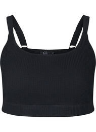 Bikinitopp med kreppmateriale, Black