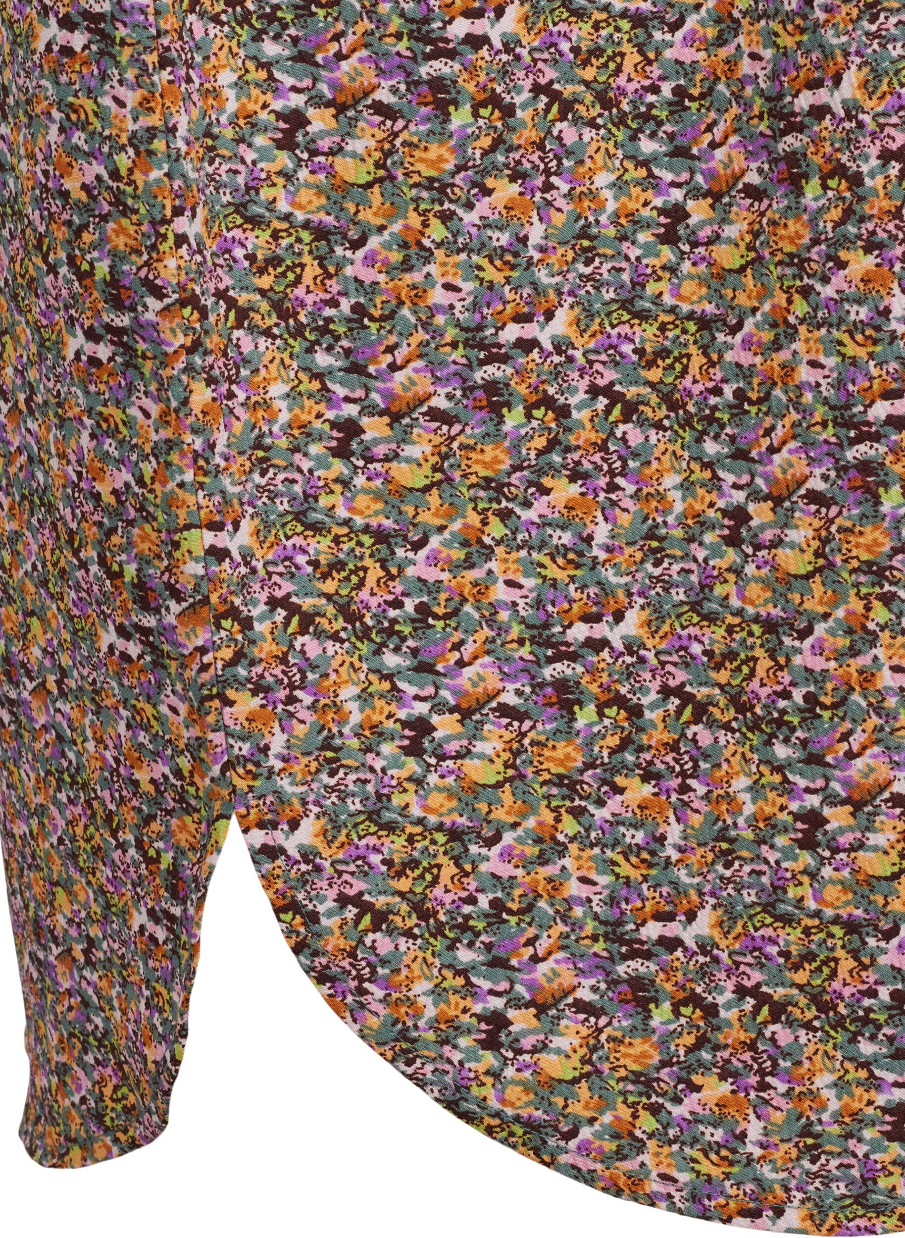 Zizzi FLASH - Skjortekjole med blomsterm&oslash;nster , Multi Ditsy, Packshot image number 3