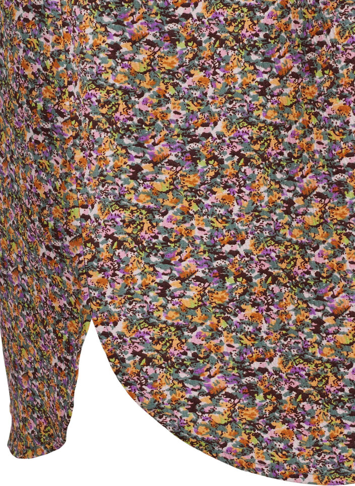FLASH - Skjortekjole med blomstermønster , Multi Ditsy, Packshot image number 3