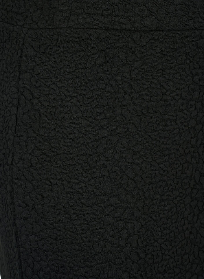 Kort skjørt med tekstur, Black, Packshot image number 2