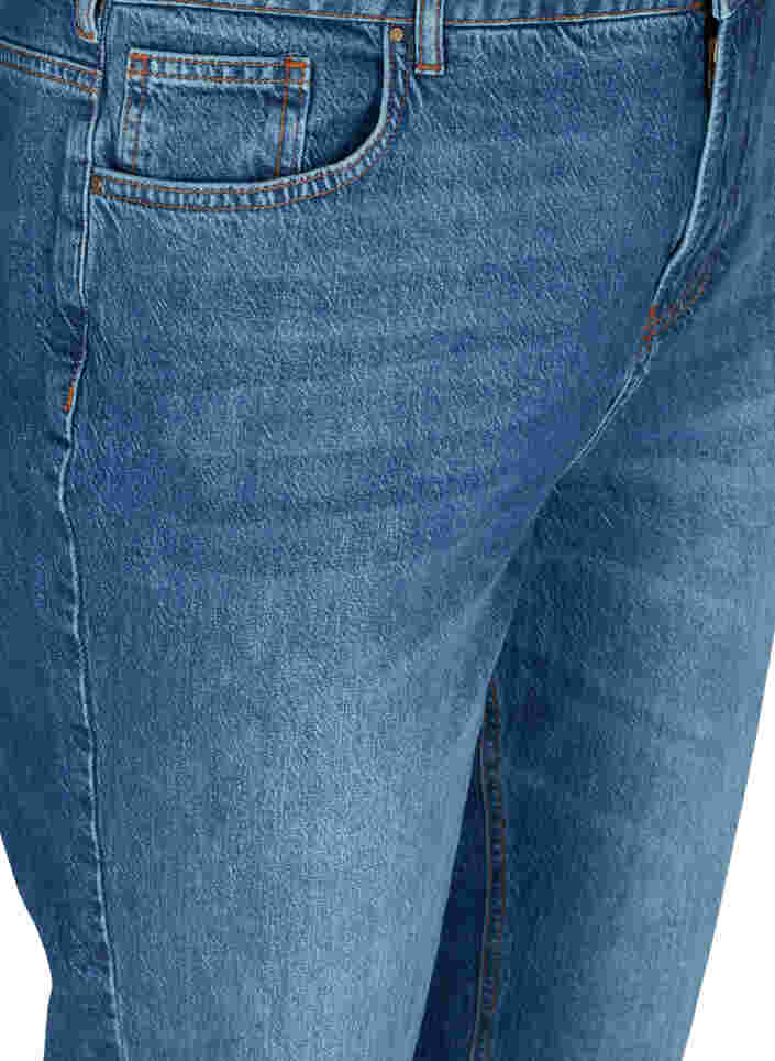 Cropped mom fit Mille jeans med en løs passform, Blue Denim 5, Packshot image number 2