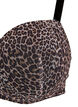 Formstøpt BH med leopardmønstret mesh, Brun, Packshot image number 2