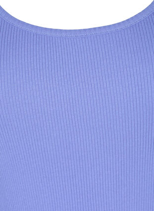 Zizzi Basis tanktopp i en ribbet struktur, 2 stk., Ultramarine/White, Packshot image number 2