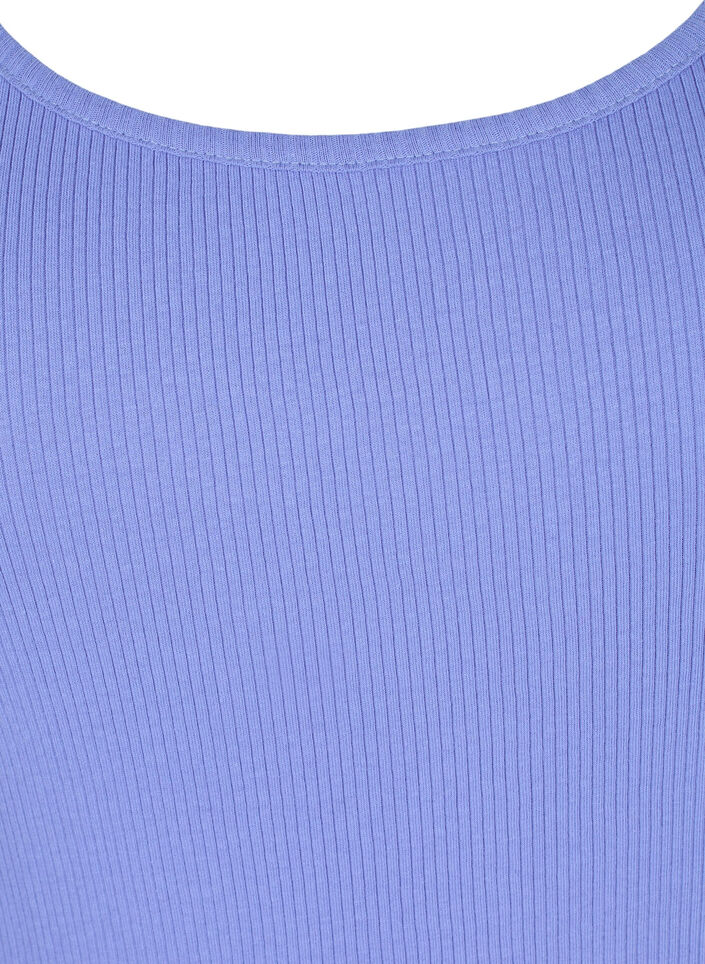 Basis tanktopp i en ribbet struktur, 2 stk., Ultramarine/White, Packshot image number 2