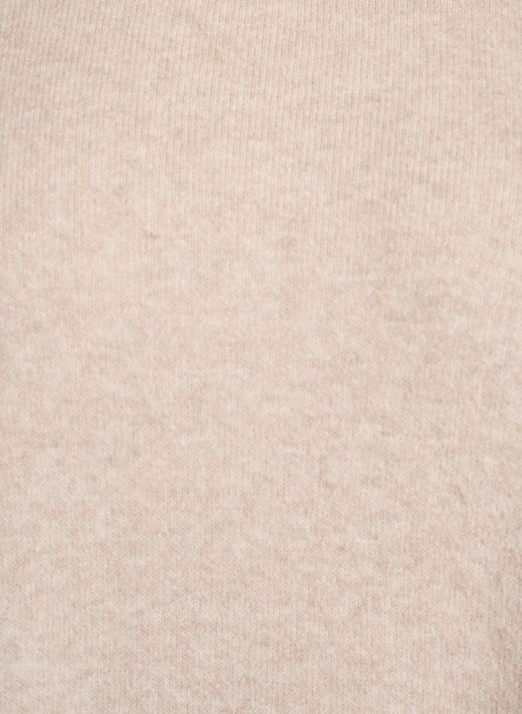 Zizzi Kort ermel&oslash;s strikkekjole, Beige, Packshot image number 2