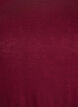 Langermet bluse i ull og viskose, M&oslash;rk Bordeaux, Packshot image number 2