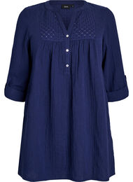 Bomulds muslin-tunika med broderie anglaise, Naval Academy