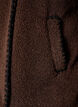 Teddyjakke med kontrastdetaljer, Brun, Packshot image number 2