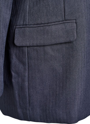 Zizzi Klassisk blazer med lommer, Grå, Packshot image number 3