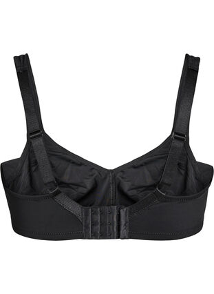 Zizzi Komfort-BH med polstrede stropper, Black, Packshot image number 1