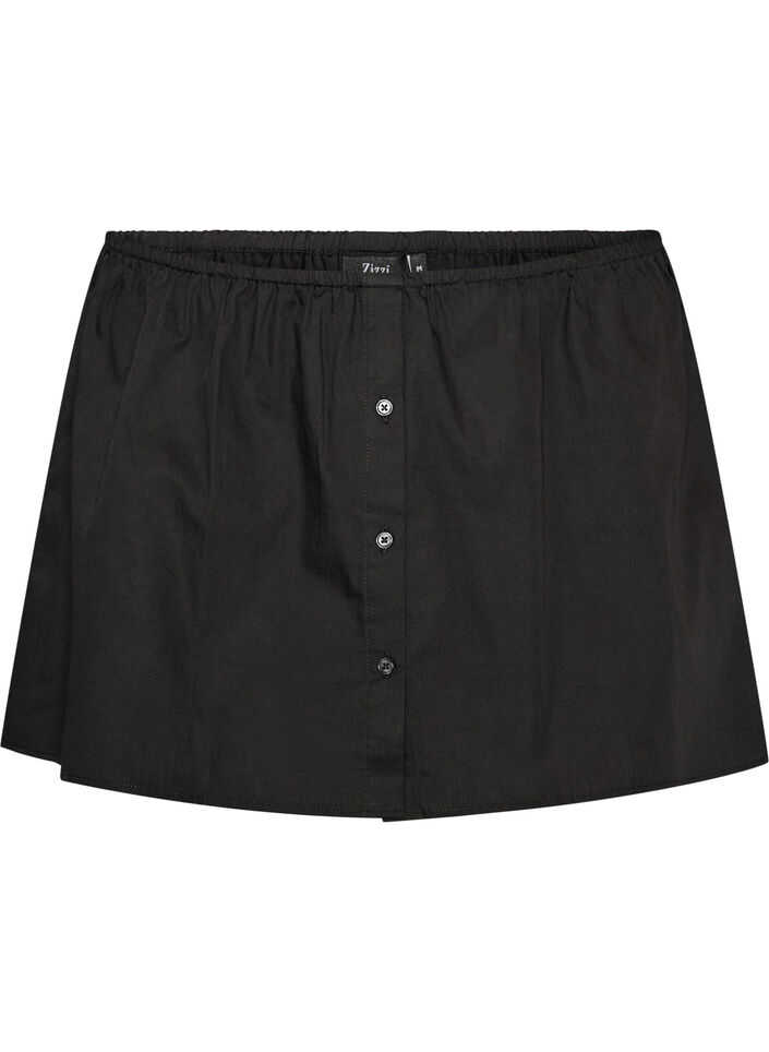 Skjorteforlenger i 100% bomull, Svart, Packshot image number 0