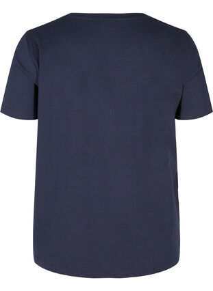 Kortermet T-skjorte i bomull, Night Sky SEQUINS , Packshot image number 1