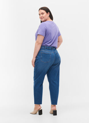 Cropped Mille mom fit jeans, Blue Denim 5, Model image number 1