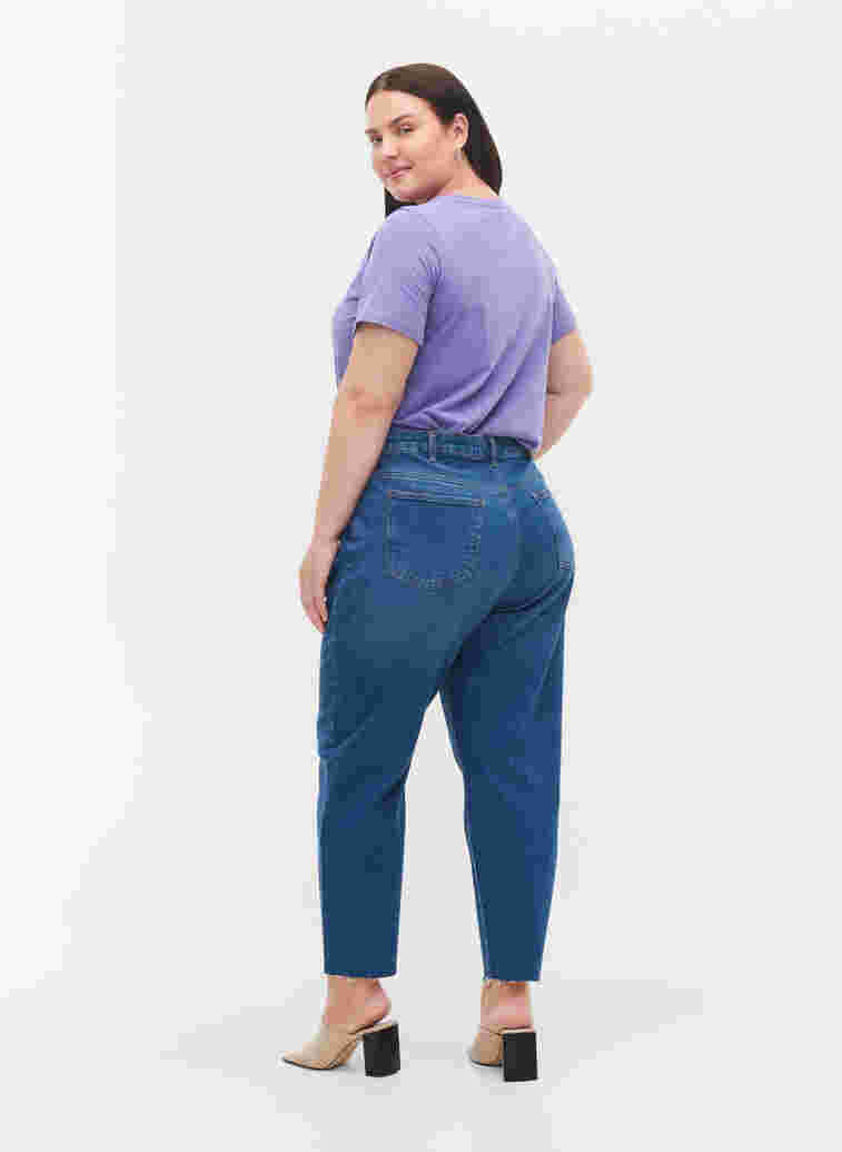 Cropped Mille mom fit jeans, Blue Denim 5, Model