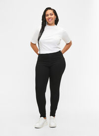 Super slim Amy jeans med høyt liv, Black, Model