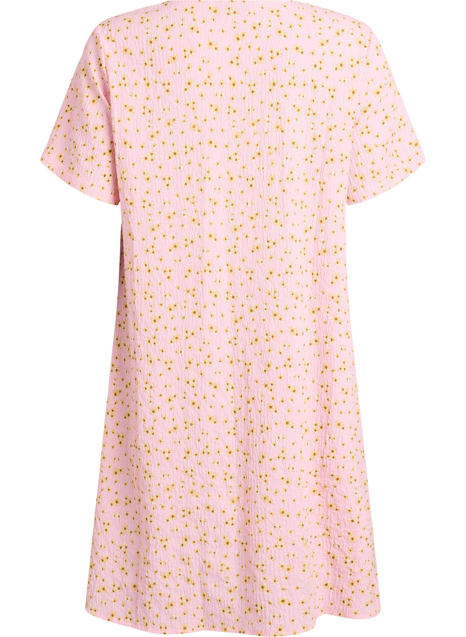 ZizziKortermet kjole med V-utringning, Rosa, Packshot image number 1