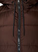 Lang vest med hette og lommer, Brun, Packshot image number 2