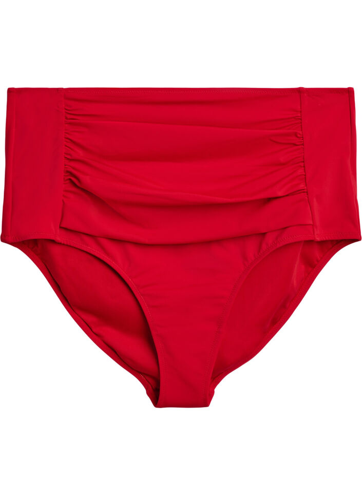Bikinitruse med h&oslash;y midje, R&oslash;d, Packshot image number 0