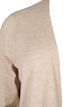 Strikket cardigan med splitt og ribbekanter, Simply Taupe Mel., Packshot image number 2