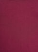 Ensfarget basic topp i bomull, Mørk Bordeaux, Packshot image number 2