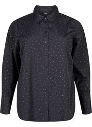 Skjorte med strass, Black