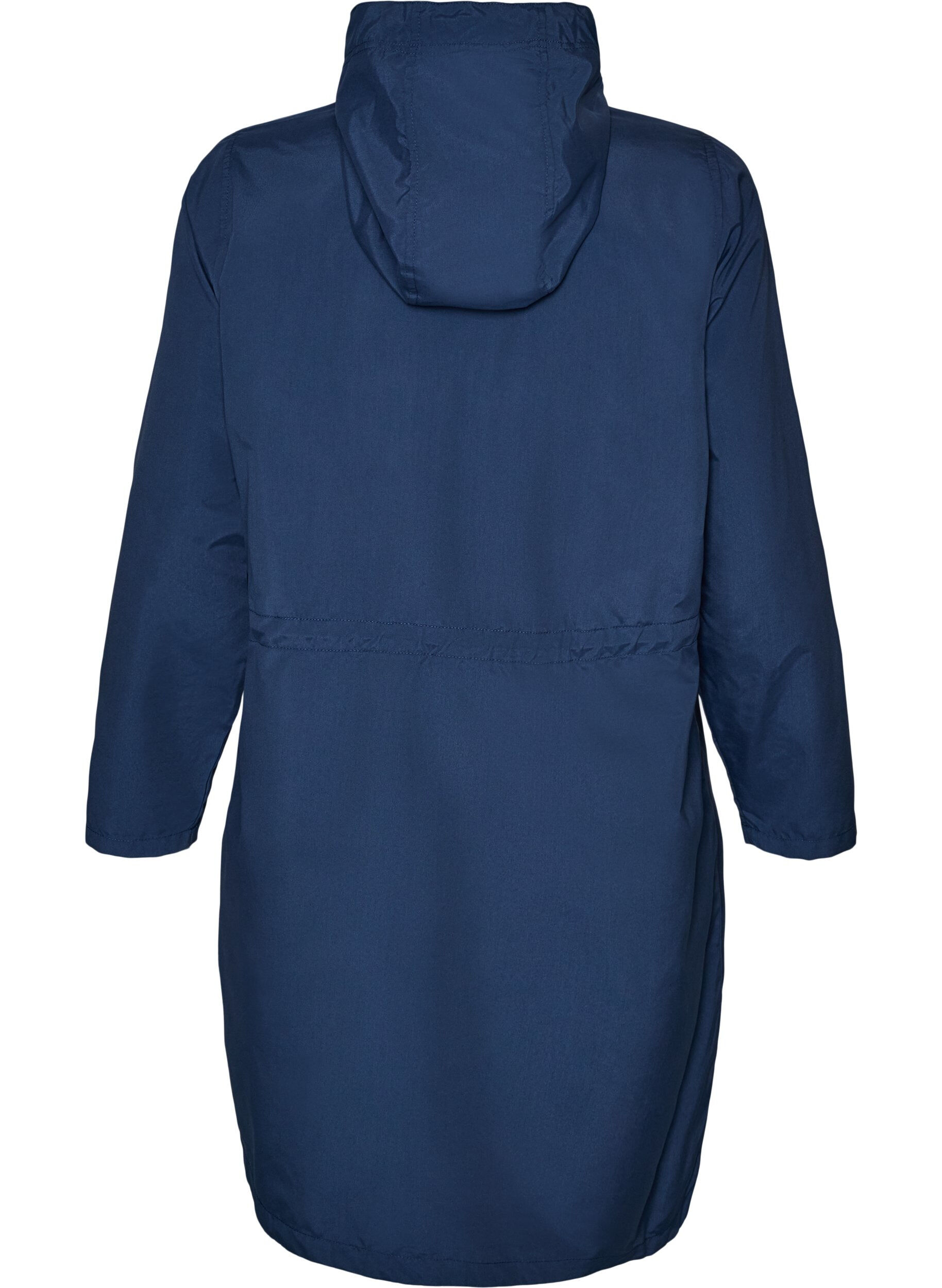 ZizziLett parkas med hette, Bl&aring;, Packshot image number 1