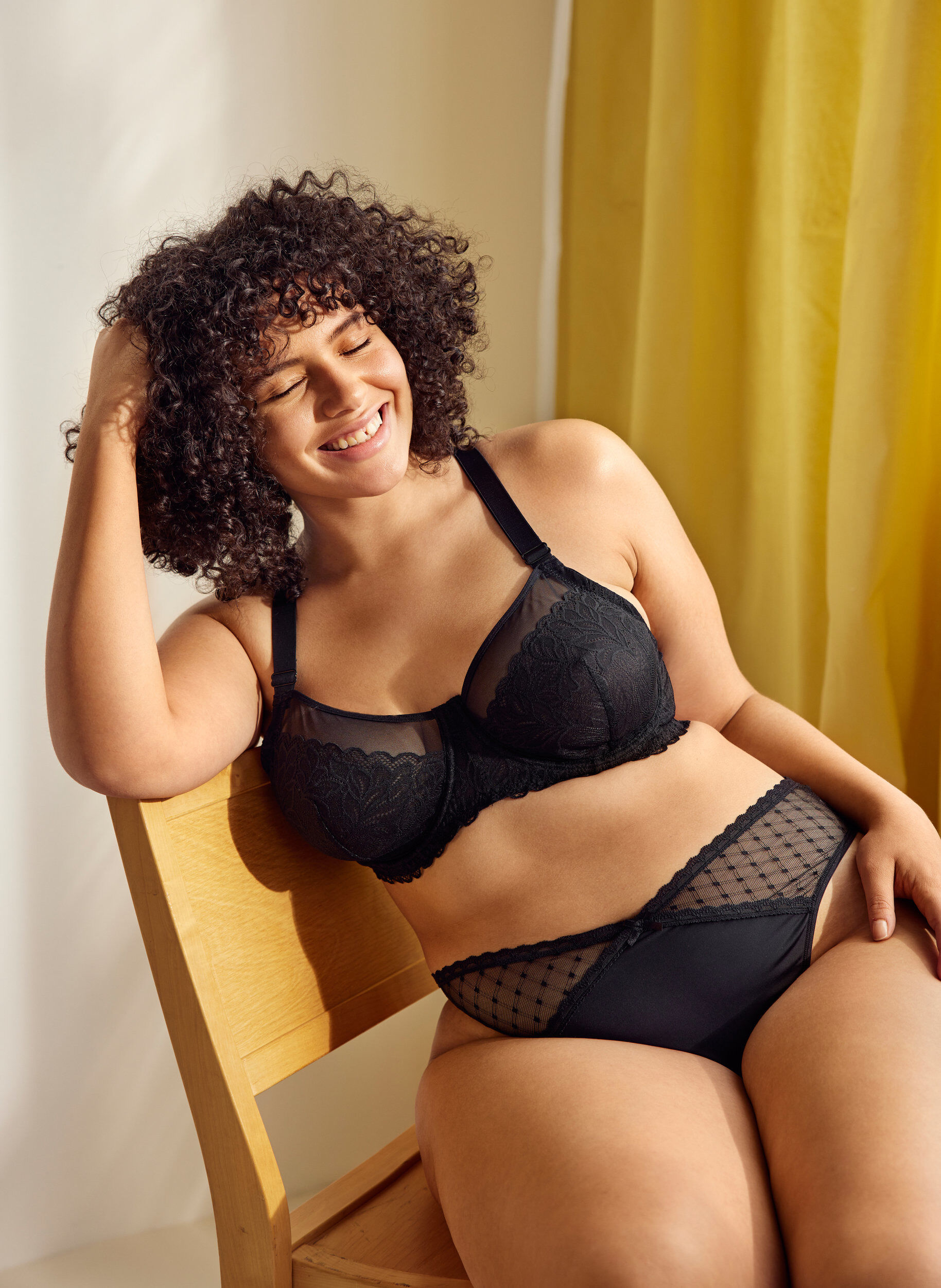 Zizzi G-streng med mesh, 2 stk., Black, Image image number 0