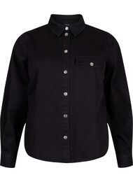 Canvasjakke med knapper, Black