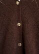 Cardigan med harlekintrykk og V-hals, Brun, Packshot image number 2