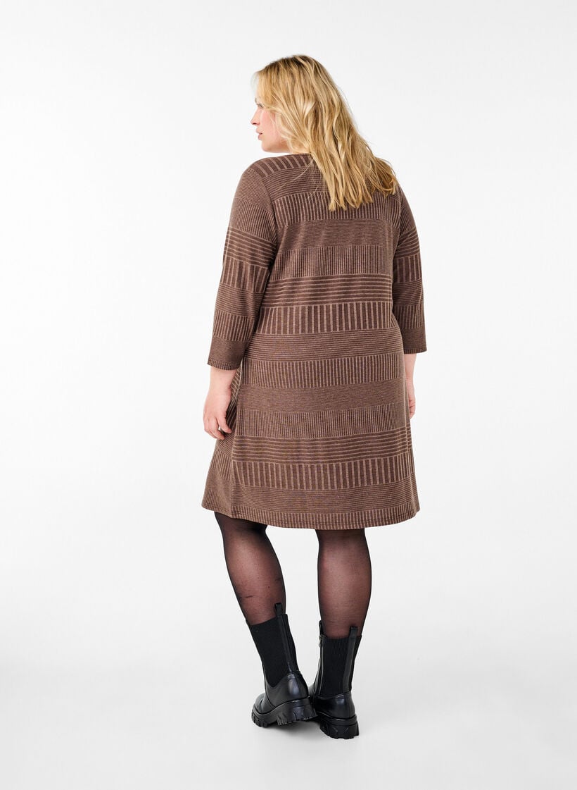 Kjole med 3/4-lange ermer og stripemønster, Ch. Martini Mel., Model image number 1