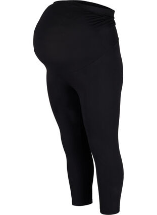 Zizzi Mammaleggings med 3/4-lengde, Black, Packshot image number 0
